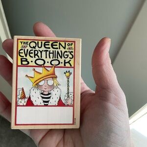 Mary Engelbreit rubber stamp for books